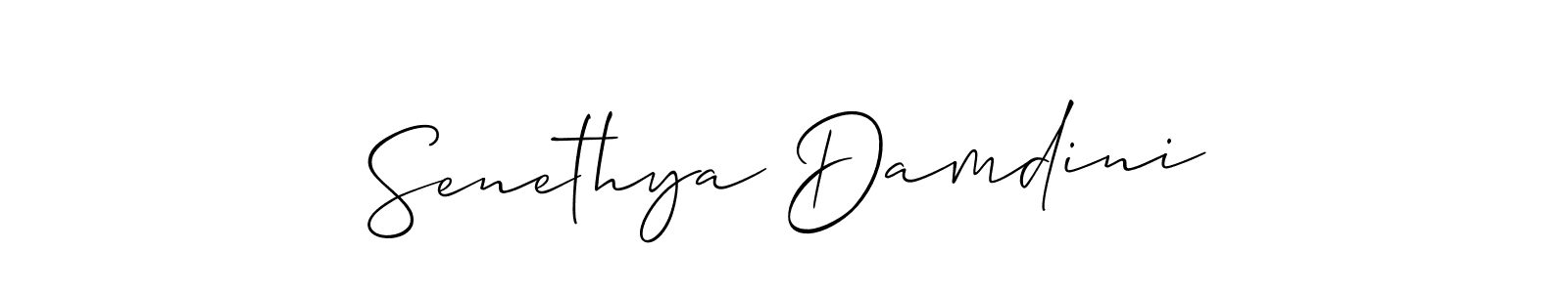 You can use this online signature creator to create a handwritten signature for the name Senethya Damdini. This is the best online autograph maker. Senethya Damdini signature style 2 images and pictures png