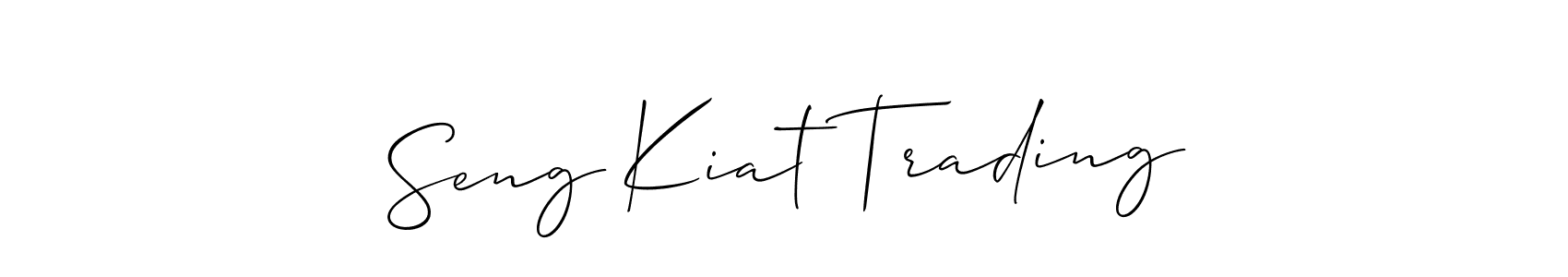 Make a short Seng Kiat Trading signature style. Manage your documents anywhere anytime using Allison_Script. Create and add eSignatures, submit forms, share and send files easily. Seng Kiat Trading signature style 2 images and pictures png