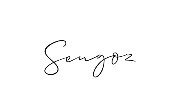This is the best signature style for the Sengoz name. Also you like these signature font (Allison_Script). Mix name signature. Sengoz signature style 2 images and pictures png