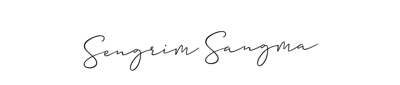 How to Draw Sengrim Sangma signature style? Allison_Script is a latest design signature styles for name Sengrim Sangma. Sengrim Sangma signature style 2 images and pictures png
