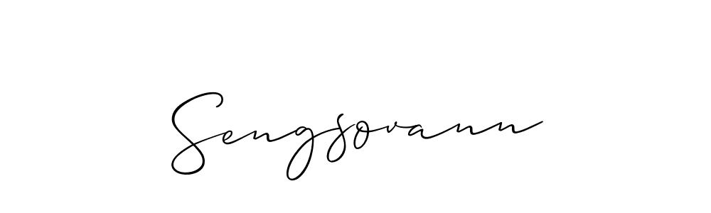 Once you've used our free online signature maker to create your best signature Allison_Script style, it's time to enjoy all of the benefits that Sengsovann name signing documents. Sengsovann signature style 2 images and pictures png