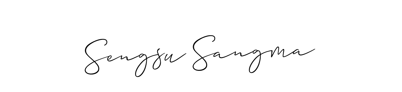 Check out images of Autograph of Sengsu Sangma name. Actor Sengsu Sangma Signature Style. Allison_Script is a professional sign style online. Sengsu Sangma signature style 2 images and pictures png