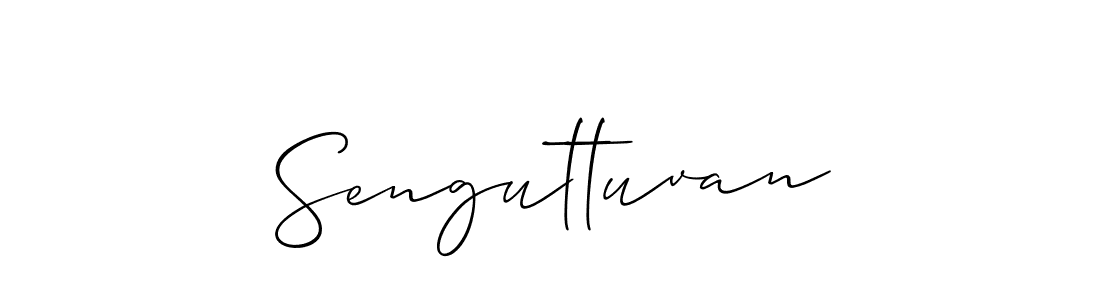 How to make Senguttuvan name signature. Use Allison_Script style for creating short signs online. This is the latest handwritten sign. Senguttuvan signature style 2 images and pictures png