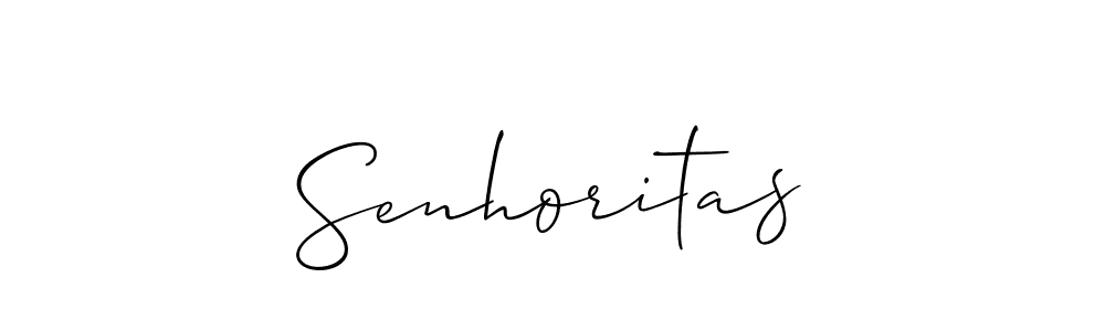 Best and Professional Signature Style for Senhoritas. Allison_Script Best Signature Style Collection. Senhoritas signature style 2 images and pictures png
