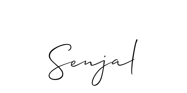 Best and Professional Signature Style for Senjal. Allison_Script Best Signature Style Collection. Senjal signature style 2 images and pictures png