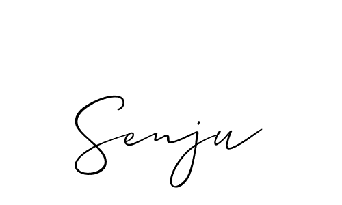 if you are searching for the best signature style for your name Senju. so please give up your signature search. here we have designed multiple signature styles  using Allison_Script. Senju signature style 2 images and pictures png