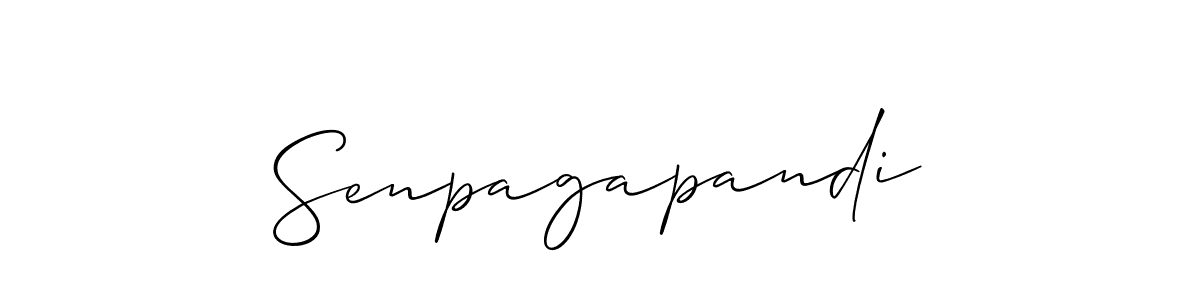 if you are searching for the best signature style for your name Senpagapandi. so please give up your signature search. here we have designed multiple signature styles  using Allison_Script. Senpagapandi signature style 2 images and pictures png