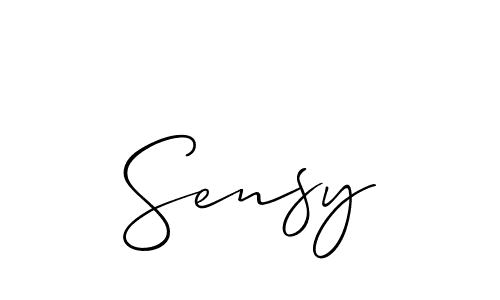 How to Draw Sensy signature style? Allison_Script is a latest design signature styles for name Sensy. Sensy signature style 2 images and pictures png