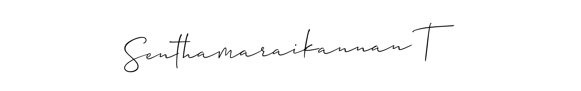 Here are the top 10 professional signature styles for the name Senthamaraikannan T. These are the best autograph styles you can use for your name. Senthamaraikannan T signature style 2 images and pictures png