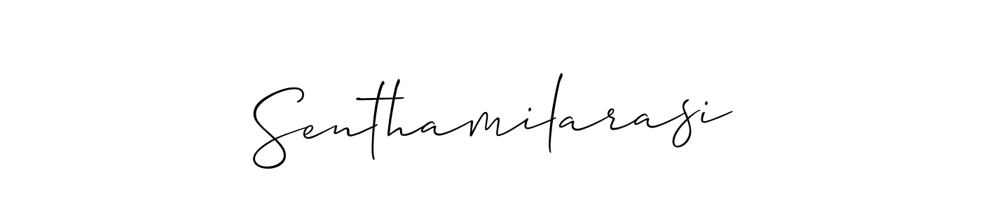 It looks lik you need a new signature style for name Senthamilarasi. Design unique handwritten (Allison_Script) signature with our free signature maker in just a few clicks. Senthamilarasi signature style 2 images and pictures png