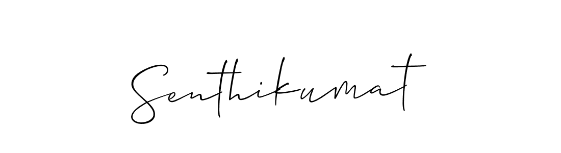 Design your own signature with our free online signature maker. With this signature software, you can create a handwritten (Allison_Script) signature for name Senthikumat. Senthikumat signature style 2 images and pictures png