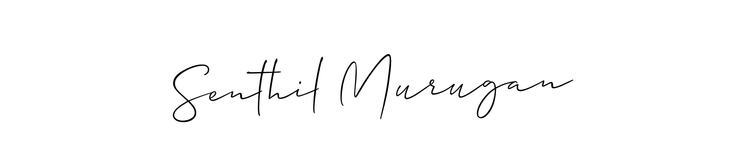 You should practise on your own different ways (Allison_Script) to write your name (Senthil Murugan) in signature. don't let someone else do it for you. Senthil Murugan signature style 2 images and pictures png