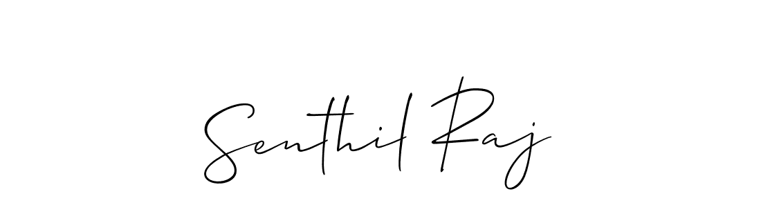 How to make Senthil Raj signature? Allison_Script is a professional autograph style. Create handwritten signature for Senthil Raj name. Senthil Raj signature style 2 images and pictures png