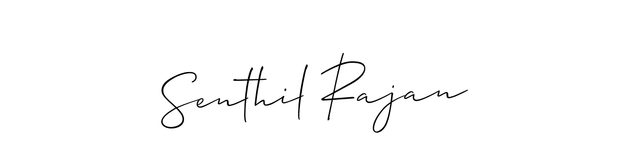 Design your own signature with our free online signature maker. With this signature software, you can create a handwritten (Allison_Script) signature for name Senthil Rajan. Senthil Rajan signature style 2 images and pictures png