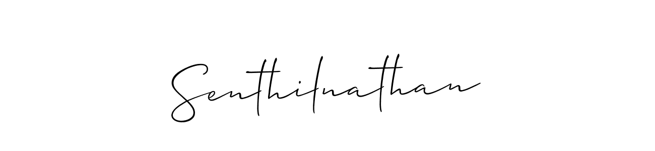 Allison_Script is a professional signature style that is perfect for those who want to add a touch of class to their signature. It is also a great choice for those who want to make their signature more unique. Get Senthilnathan name to fancy signature for free. Senthilnathan signature style 2 images and pictures png