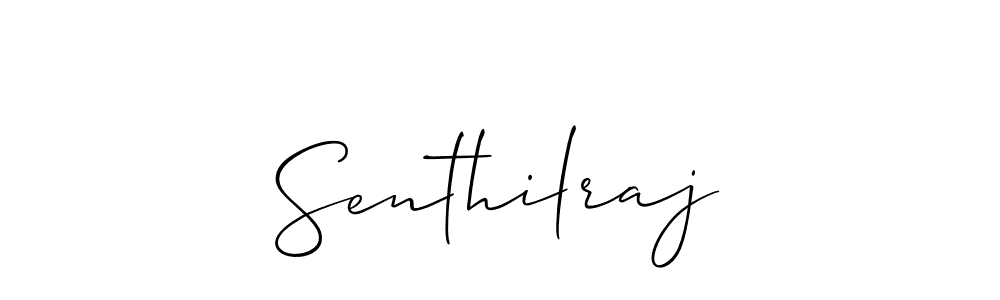 Create a beautiful signature design for name Senthilraj. With this signature (Allison_Script) fonts, you can make a handwritten signature for free. Senthilraj signature style 2 images and pictures png