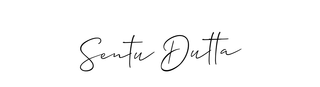 Also we have Sentu Dutta name is the best signature style. Create professional handwritten signature collection using Allison_Script autograph style. Sentu Dutta signature style 2 images and pictures png