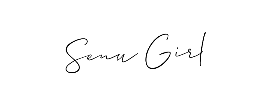 Also we have Senu Girl name is the best signature style. Create professional handwritten signature collection using Allison_Script autograph style. Senu Girl signature style 2 images and pictures png