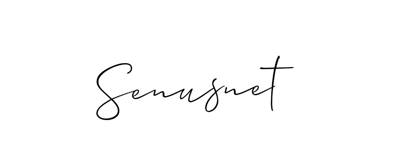 How to make Senusnet name signature. Use Allison_Script style for creating short signs online. This is the latest handwritten sign. Senusnet signature style 2 images and pictures png