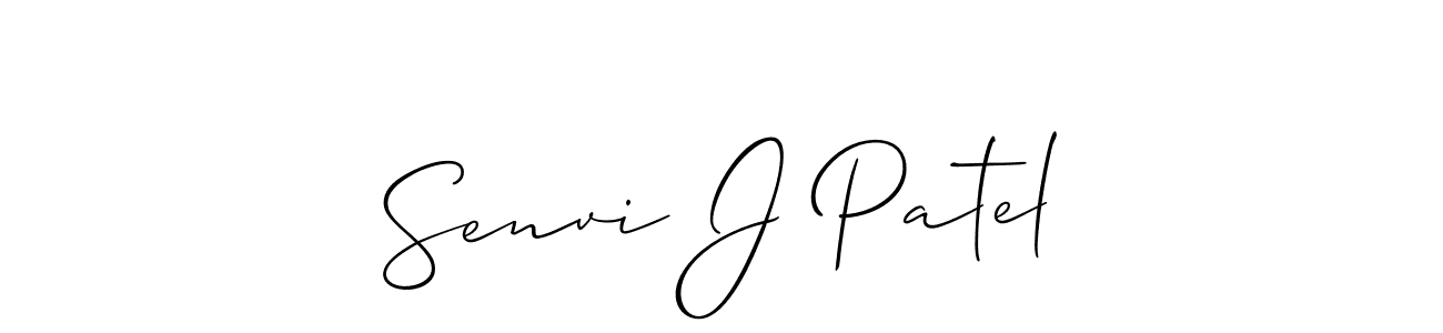Senvi J Patel stylish signature style. Best Handwritten Sign (Allison_Script) for my name. Handwritten Signature Collection Ideas for my name Senvi J Patel. Senvi J Patel signature style 2 images and pictures png