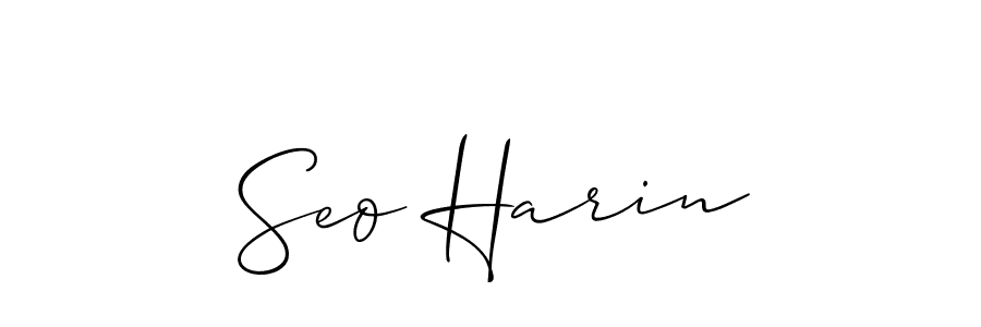 Best and Professional Signature Style for Seo Harin. Allison_Script Best Signature Style Collection. Seo Harin signature style 2 images and pictures png