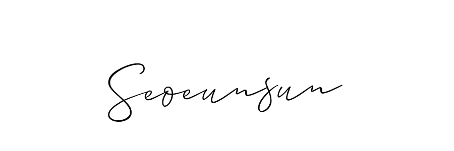 Make a beautiful signature design for name Seoeunsun. Use this online signature maker to create a handwritten signature for free. Seoeunsun signature style 2 images and pictures png