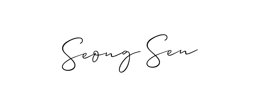 Make a beautiful signature design for name Seong Sen. Use this online signature maker to create a handwritten signature for free. Seong Sen signature style 2 images and pictures png