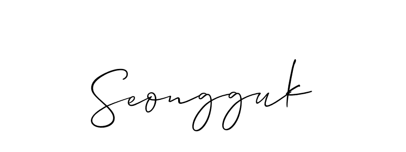 This is the best signature style for the Seongguk name. Also you like these signature font (Allison_Script). Mix name signature. Seongguk signature style 2 images and pictures png