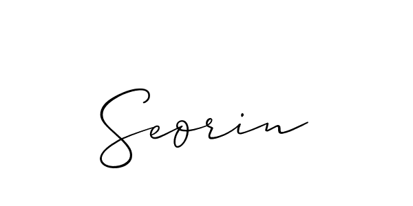 Best and Professional Signature Style for Seorin. Allison_Script Best Signature Style Collection. Seorin signature style 2 images and pictures png