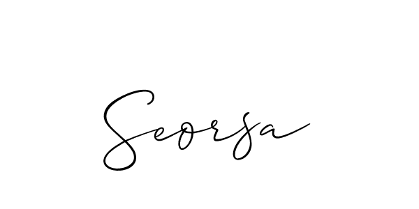 if you are searching for the best signature style for your name Seorsa. so please give up your signature search. here we have designed multiple signature styles  using Allison_Script. Seorsa signature style 2 images and pictures png