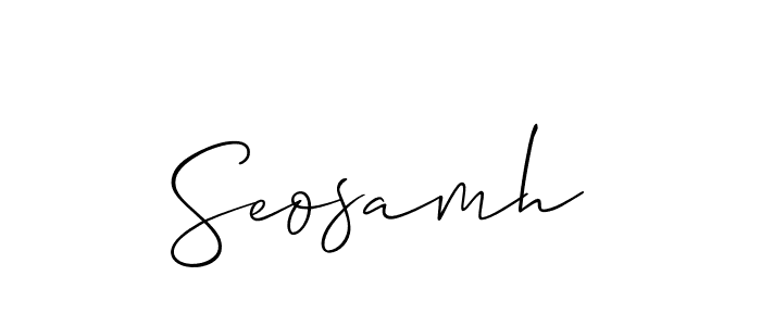 This is the best signature style for the Seosamh name. Also you like these signature font (Allison_Script). Mix name signature. Seosamh signature style 2 images and pictures png