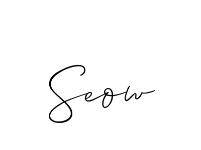 How to make Seow name signature. Use Allison_Script style for creating short signs online. This is the latest handwritten sign. Seow signature style 2 images and pictures png