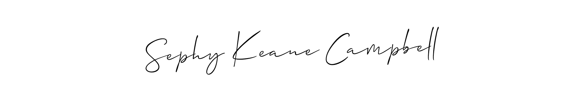 Check out images of Autograph of Sephy Keane Campbell name. Actor Sephy Keane Campbell Signature Style. Allison_Script is a professional sign style online. Sephy Keane Campbell signature style 2 images and pictures png