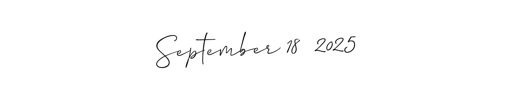 How to Draw September 18  2025 signature style? Allison_Script is a latest design signature styles for name September 18  2025. September 18  2025 signature style 2 images and pictures png