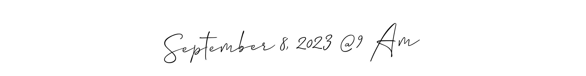 September 8, 2023 @9 Am stylish signature style. Best Handwritten Sign (Allison_Script) for my name. Handwritten Signature Collection Ideas for my name September 8, 2023 @9 Am. September 8, 2023 @9 Am signature style 2 images and pictures png