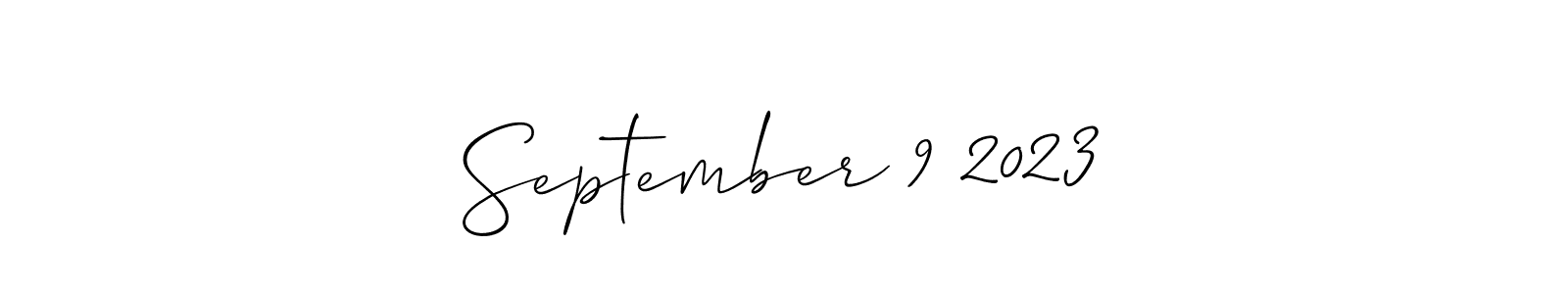 You can use this online signature creator to create a handwritten signature for the name September 9 2023. This is the best online autograph maker. September 9 2023 signature style 2 images and pictures png