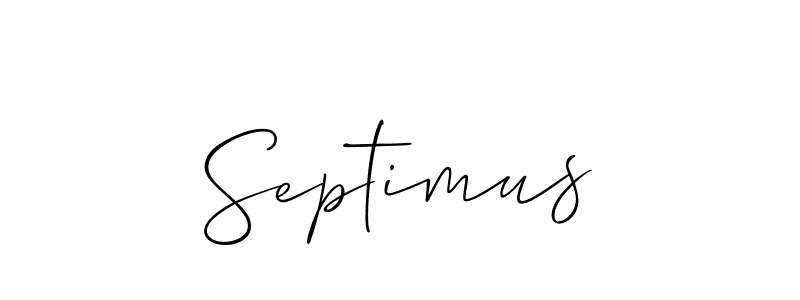 Allison_Script is a professional signature style that is perfect for those who want to add a touch of class to their signature. It is also a great choice for those who want to make their signature more unique. Get Septimus name to fancy signature for free. Septimus signature style 2 images and pictures png