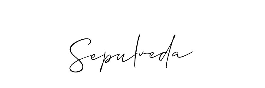 Also we have Sepulveda name is the best signature style. Create professional handwritten signature collection using Allison_Script autograph style. Sepulveda signature style 2 images and pictures png