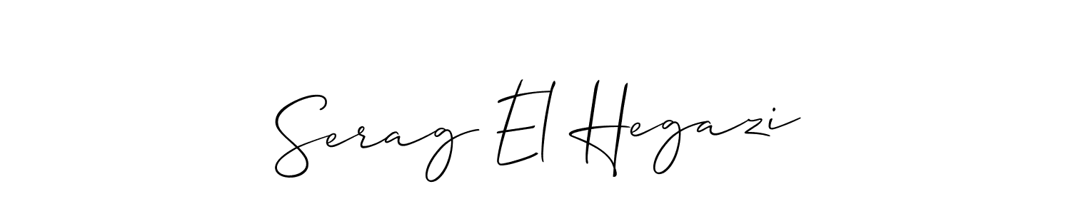 Make a beautiful signature design for name Serag El Hegazi. Use this online signature maker to create a handwritten signature for free. Serag El Hegazi signature style 2 images and pictures png