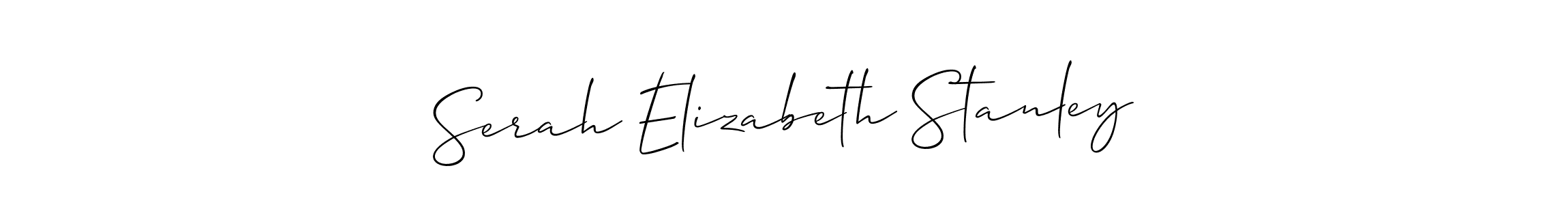 Also You can easily find your signature by using the search form. We will create Serah Elizabeth Stanley name handwritten signature images for you free of cost using Allison_Script sign style. Serah Elizabeth Stanley signature style 2 images and pictures png