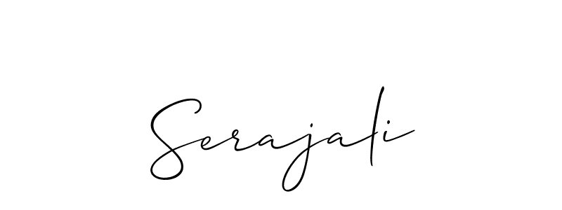 How to make Serajali signature? Allison_Script is a professional autograph style. Create handwritten signature for Serajali name. Serajali signature style 2 images and pictures png