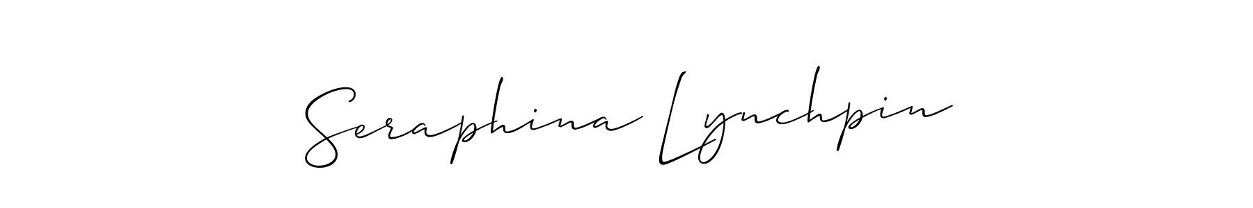 Check out images of Autograph of Seraphina Lynchpin name. Actor Seraphina Lynchpin Signature Style. Allison_Script is a professional sign style online. Seraphina Lynchpin signature style 2 images and pictures png