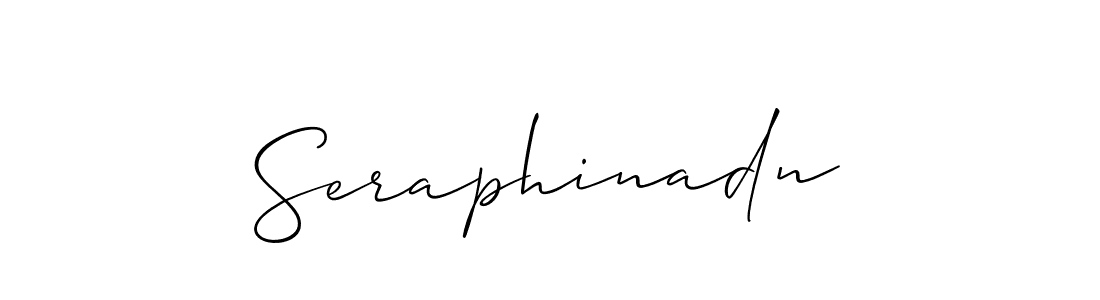 You should practise on your own different ways (Allison_Script) to write your name (Seraphinadn) in signature. don't let someone else do it for you. Seraphinadn signature style 2 images and pictures png