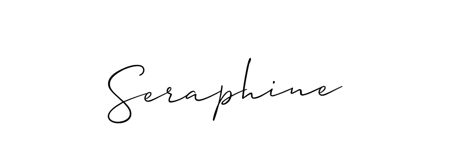 You should practise on your own different ways (Allison_Script) to write your name (Seraphine) in signature. don't let someone else do it for you. Seraphine signature style 2 images and pictures png
