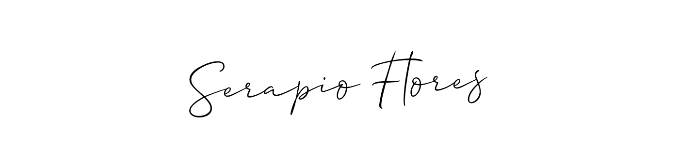 The best way (Allison_Script) to make a short signature is to pick only two or three words in your name. The name Serapio Flores include a total of six letters. For converting this name. Serapio Flores signature style 2 images and pictures png