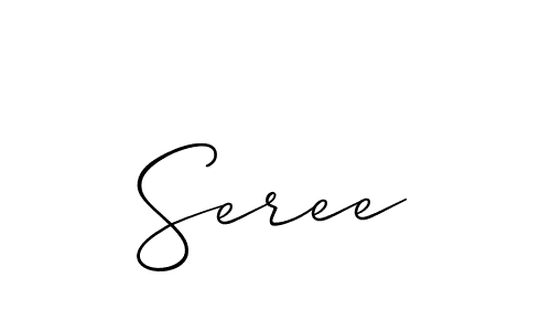 How to make Seree name signature. Use Allison_Script style for creating short signs online. This is the latest handwritten sign. Seree signature style 2 images and pictures png