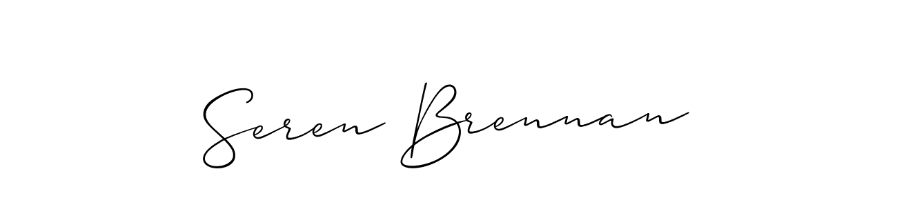 Make a short Seren Brennan signature style. Manage your documents anywhere anytime using Allison_Script. Create and add eSignatures, submit forms, share and send files easily. Seren Brennan signature style 2 images and pictures png