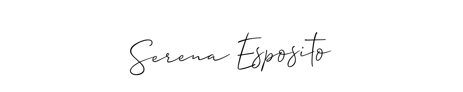 Serena Esposito stylish signature style. Best Handwritten Sign (Allison_Script) for my name. Handwritten Signature Collection Ideas for my name Serena Esposito. Serena Esposito signature style 2 images and pictures png