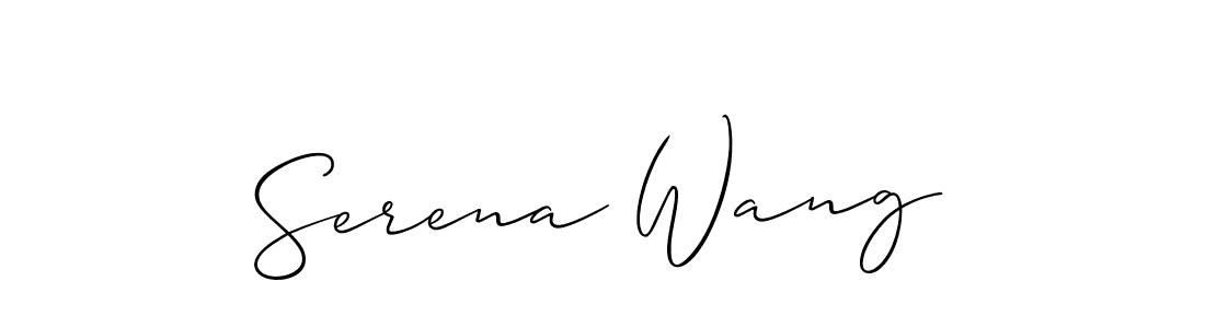 Also we have Serena Wang name is the best signature style. Create professional handwritten signature collection using Allison_Script autograph style. Serena Wang signature style 2 images and pictures png