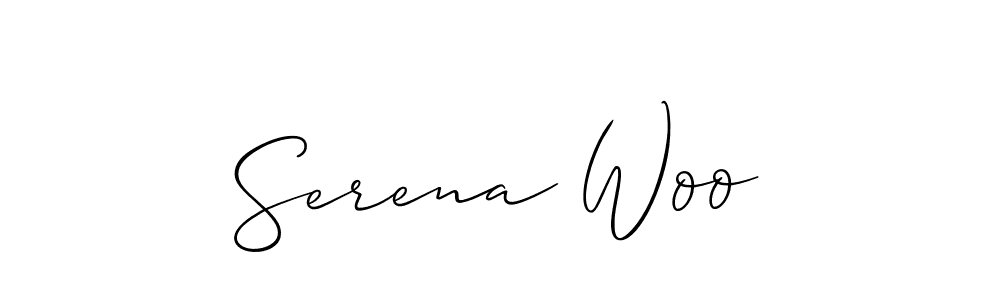 Create a beautiful signature design for name Serena Woo. With this signature (Allison_Script) fonts, you can make a handwritten signature for free. Serena Woo signature style 2 images and pictures png